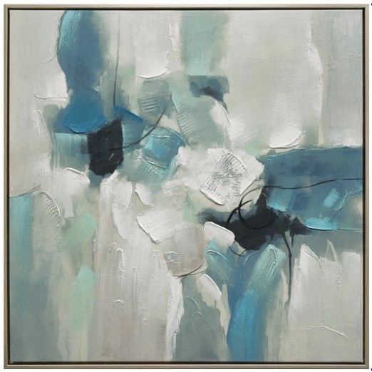 Classy Living Chill Azure Abstraction Wall Art-0