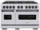 ZLINE Classic Series Autograph Edition 48" Stainless Steel Pro Style Dual Fuel Range and Matte Black Accents-0