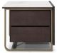Natuzzi Editions Como Brown Ash Right Bedside Table-0
