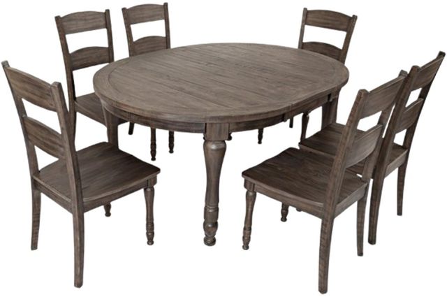 Jofran Inc. Madison County 7-Piece Barnwood Dining Set-0