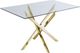 Meridian Furniture Xander Gold 60" Dining Table-1