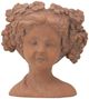 A & B Home 6-Piece Brown Outdoor Head Bust Planter Set-2
