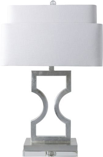 Surya Wellesly Silver Table Lamp-0