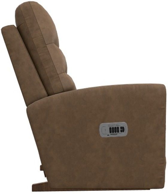La-Z-Boy® Liam Chestnut Power Rocking Recliner with Headrest and Lumbar-3