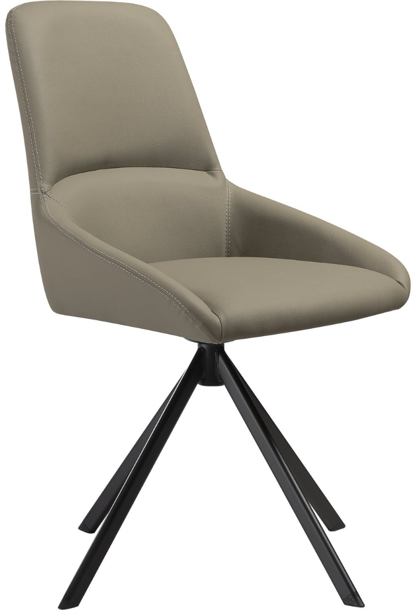 Armen Living Maverick 2-Piece Taupe Grey Dining Chair Set | Big