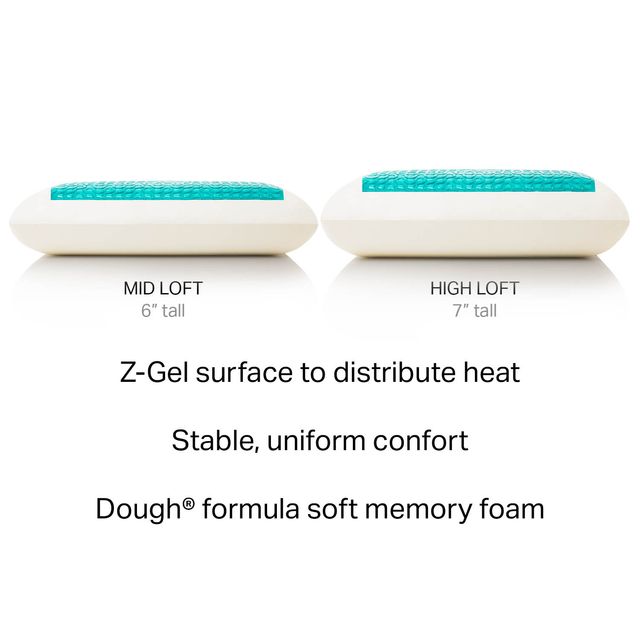Malouf® Z® Dough® + Z™ Gel High Loft Plush King Pillow-4