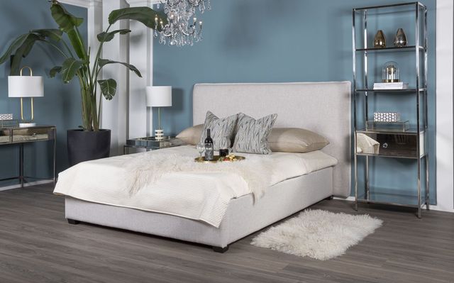 Decor-Rest® Furniture LTD 260 Fabric Queen Headboard and Base-1