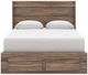 Signature Design by Ashley® Elbrim Brown Queen Storage Panel Bed-2
