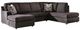 Signature Design by Ashley® Coralene 2-Piece Onyx Left-Arm Facing Sectional and Chaise-0