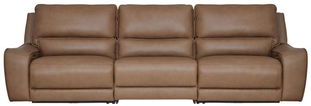 Signature Design by Ashley® Silverbrooke 3-Piece Caramel Power Reclining Small Spaced Sectional-0