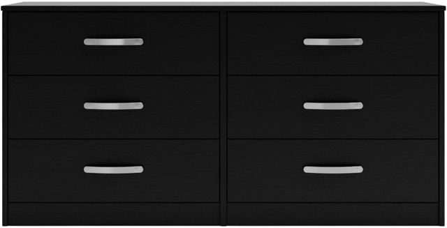 Signature Design by Ashley® Finch Black 6-Drawer Dresser-1