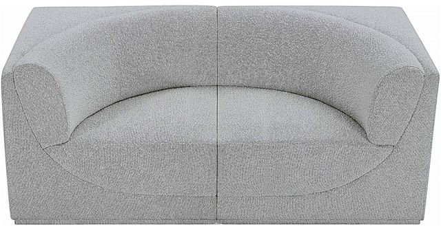 Meridian Furniture Ollie 2-Piece Gray Modular Sofa-2