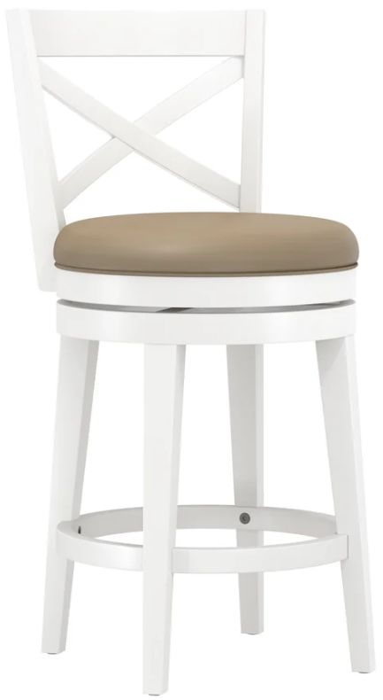 HH2 Home Grace Beige/White Counter Height Stool-0