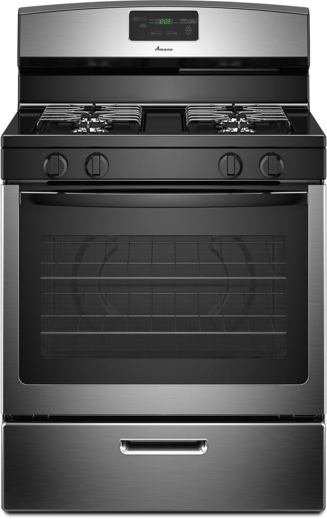 Amana® 30" Stainless Steel Free Standing Gas Range-0