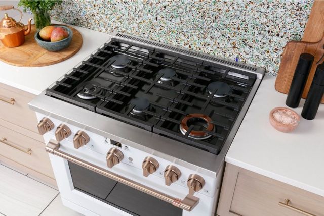 Café 36" Stainless Steel Pro-Style Gas Range with 6 Burners