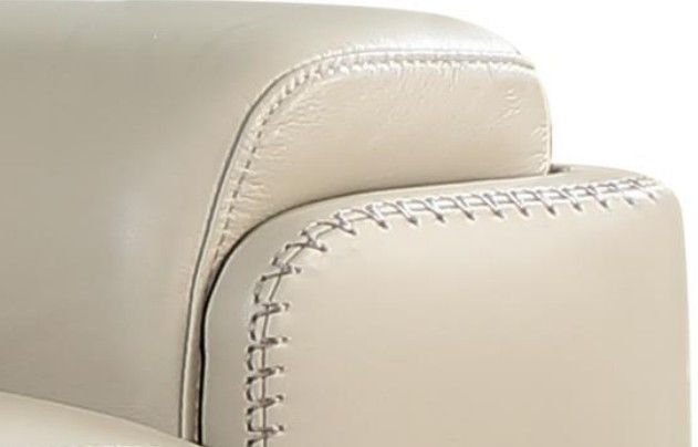 Leather Italia™ Cambria Bryant Taupe Power Reclining Sofa-1