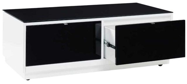 Signature Design by Ashley® Gardoni Black Coffee Table with White Base-4