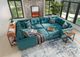 Drew & Jonathan Home ModularOne New Horizon 8-Piece Teal Modular Sectional-1