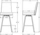 Amisco Customizable Luna Swivel Counter Stool-1