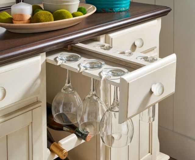 A-America® British Isles Chalk/Cocoa Bean Wine Server-1