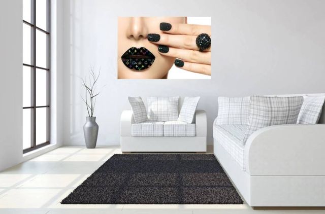 Classy Art Design Her Lips Wall Art-3