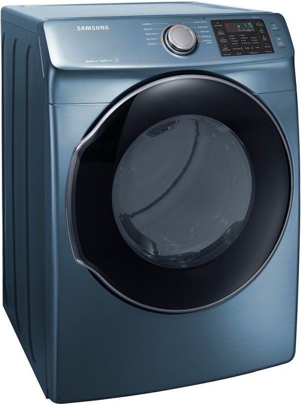 Samsung 7.5 Cu. Ft. Azure Blue Front Load Electric Dryer-2