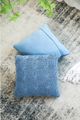 A & B Home Blue Cable Knit Throw Pillow-4