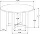Coaster® Biltmore 5-Piece Beige/Walnut Round Dining Set-3