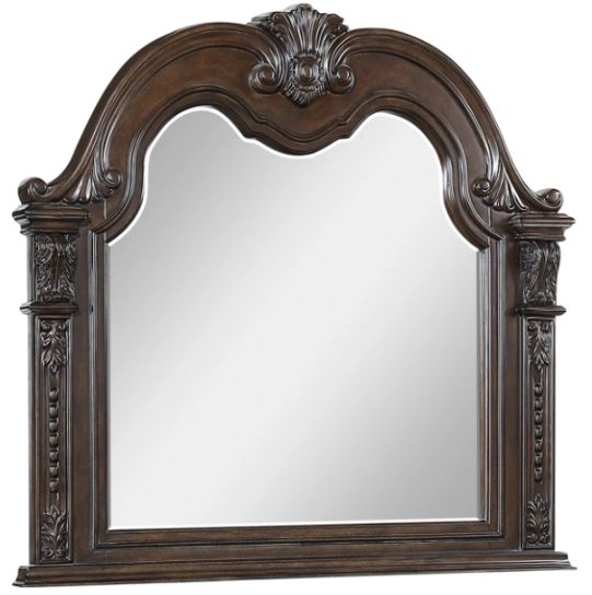 Crown Mark Stanley Coffee Brown Dresser Mirror-0