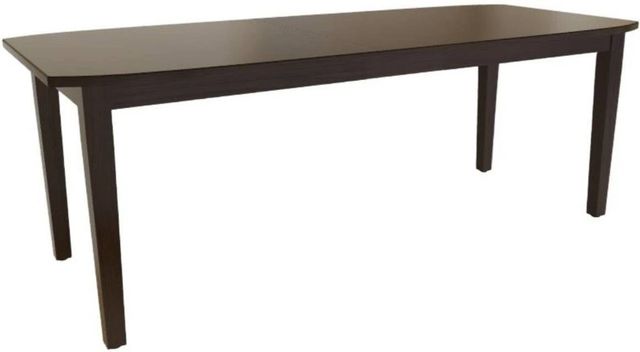 Mavin Customizable 72" Boat Extendable Dining Table with 12" Leaf-0