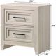 Crown Mark Lorraine White Nightstand-2