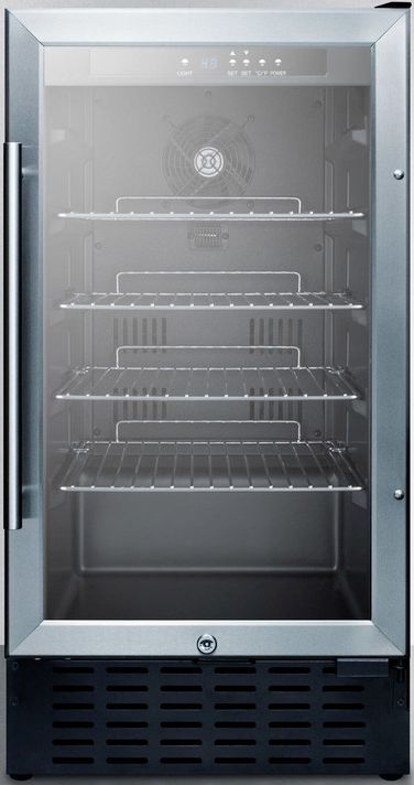 Summit® 18" 2.7 Cu. Ft. Stainless Steel Beverage Center-0