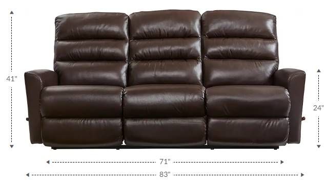 La-Z-Boy® Liam Fawn Power Wall Reclining Sofa with Headrest and Lumbar-4