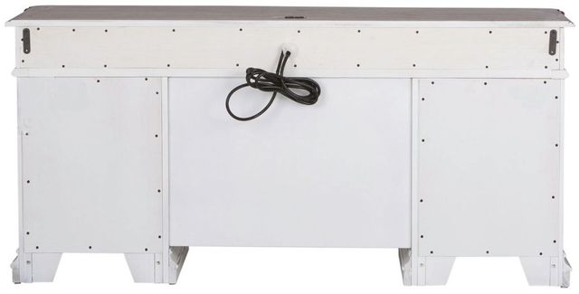 Liberty Furniture Magnolia Manor Antique White/Weathered Bark Credenza-3