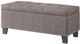 Mazin Furniture Fedora Brown Lift-Top Storage Bench-0