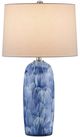 Currey & Company Pallas Blue/White Table Lamp-1