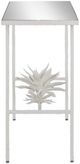 Currey & Company Sisalana Mirror Top Console Table with Yeso Blanco Base-2