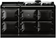 AGA™ Classic R7 150 60" Black Pro Style Electric Range-0
