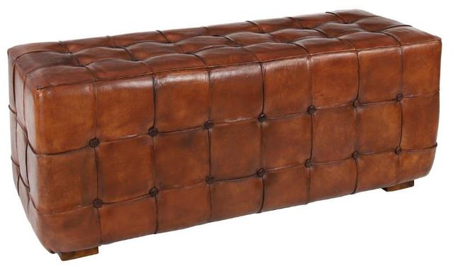 Deco Marche U Select Brown Tufted Upholstered Bench-0
