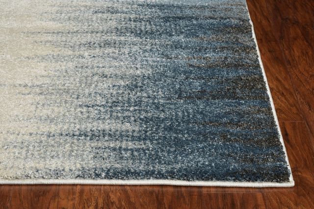 KAS Rugs Landscapes Ivory/Blue Ombre 5'x8' Rug-1