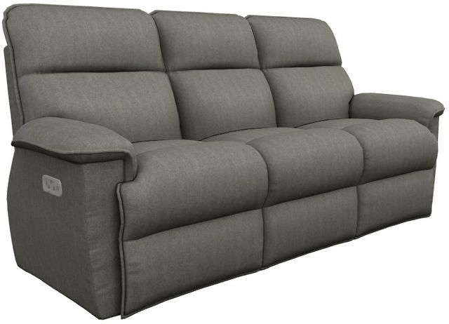 La-Z-Boy® Jay Flannel Power Reclining Sofa with Headrest and Lumbar-0