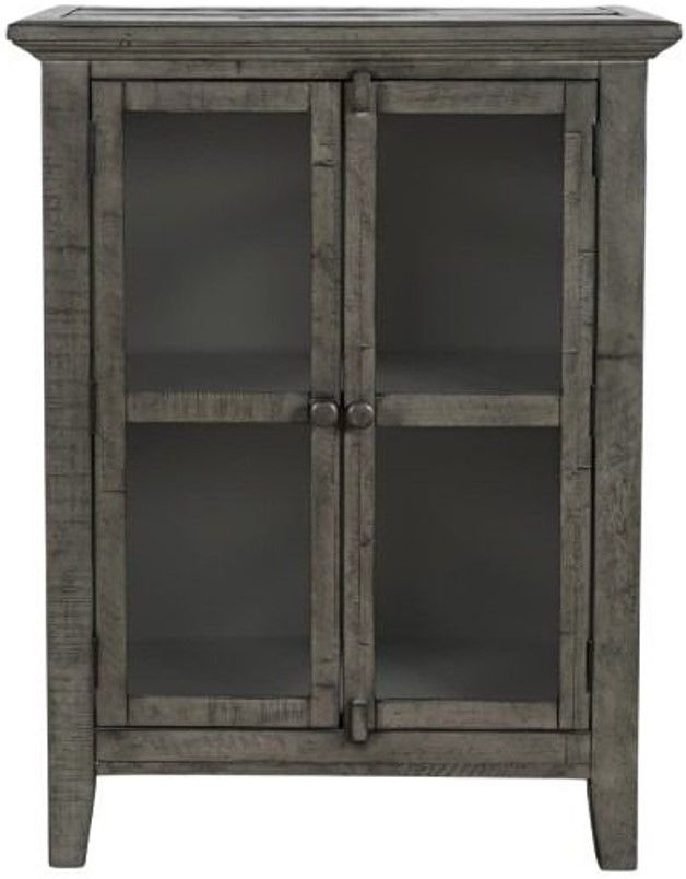 Jofran Inc. Rustic Shores Stone 2-Door Accent Cabinet-1
