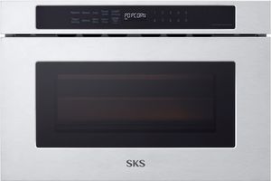 Front view of the SKS 1.2 Cu. Ft. Stainless Steel Microwave Drawer
