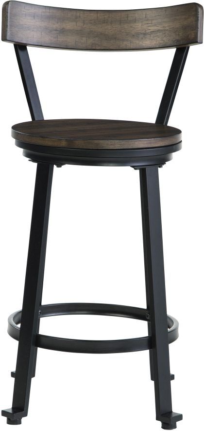 Signature Design by Ashley® Melenski Grayish Brown/Black Counter Stool-1
