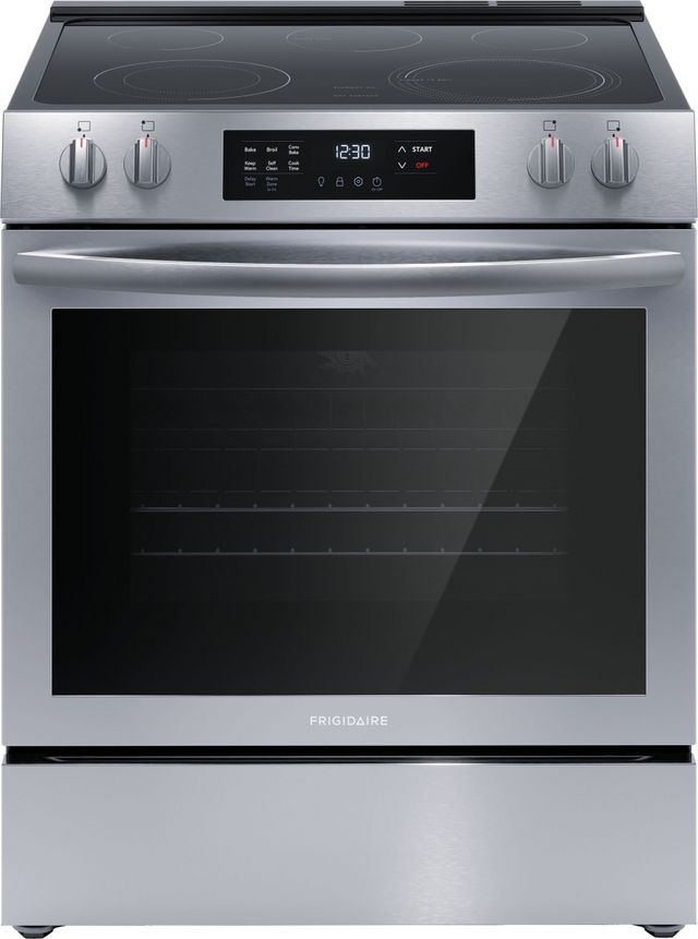 Frigidaire® 30" Stainless Steel Freestanding Electric Range -0