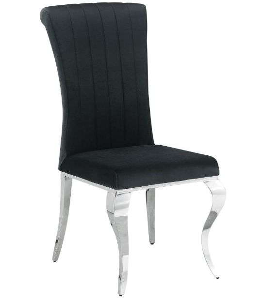 Coaster® Carone 5-Piece Black/White 61" Rectangular Dining Set-3