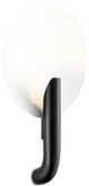 Currey & Company Tirtoff Satin Black/Sugar White Wall Sconce-0