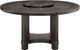 Crown Mark Jeffries Dark Brown Round Dining Table with Lazy Susan-3