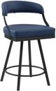 Homelegance® Crowley Blue Counter Swivel Chair-0
