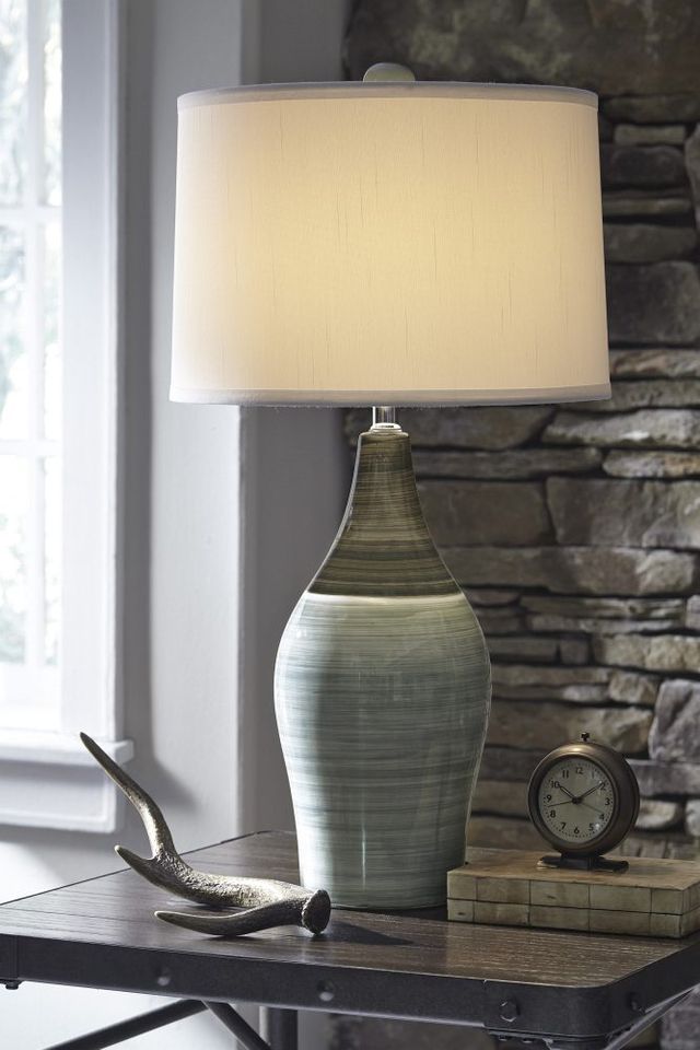Signature Design by Ashley® Niobe 2-Piece Multi Gray Table Lamps-4